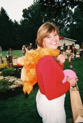 Cynthia Pirogowicz Sheeks with a monkey on her back